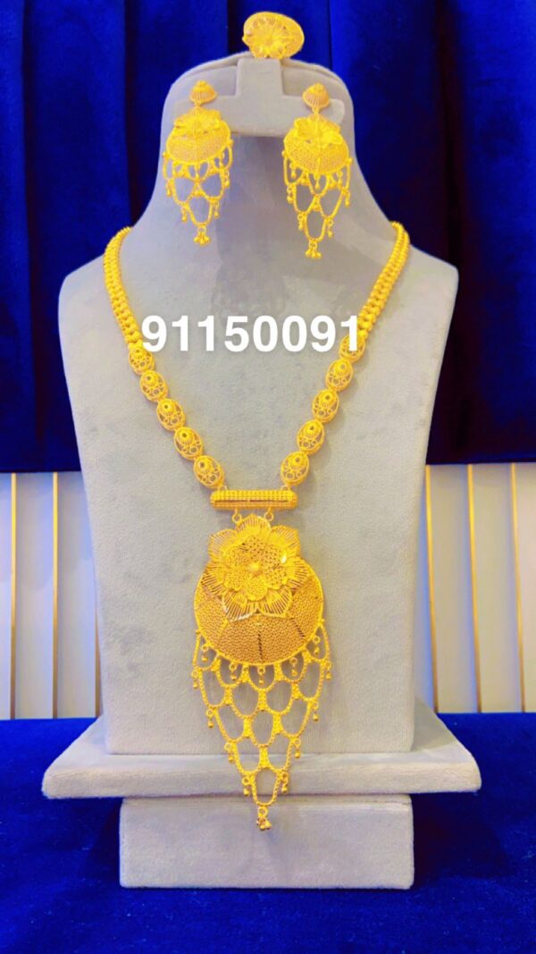 gold plated necklace bijoux jewellery set for women