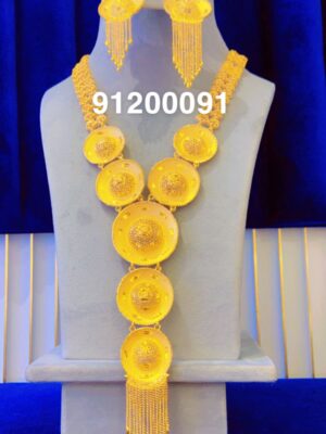 gold plated necklace bijoux jewellery set for women