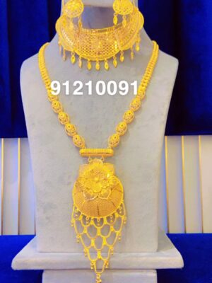 gold plated necklace bijoux jewellery set for women