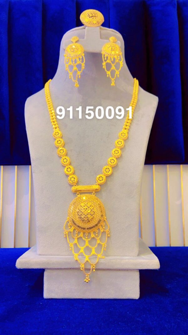 gold plated necklace bijoux jewellery set for women