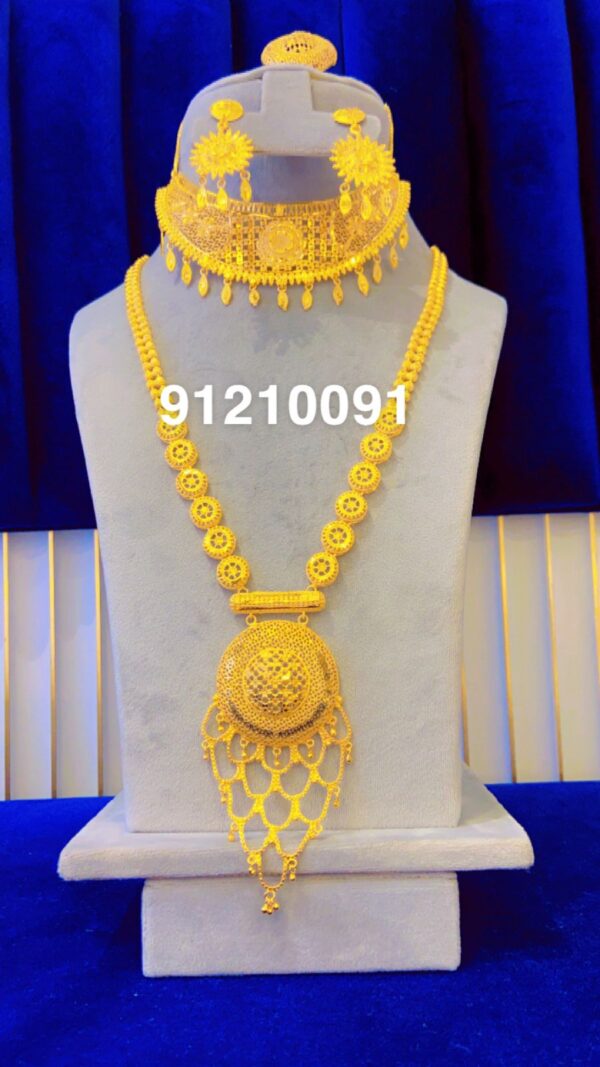 gold plated necklace bijoux jewellery set for women