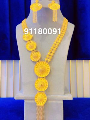 gold plated necklace bijoux jewellery set for women