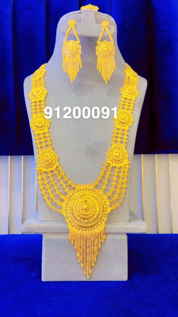 gold plated necklace bijoux jewellery set for women