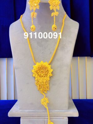 gold plated necklace bijoux jewellery set for women