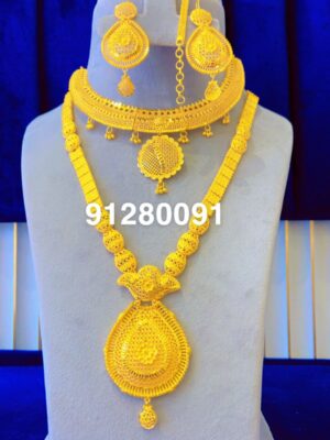 gold plated necklace bijoux jewellery set for women