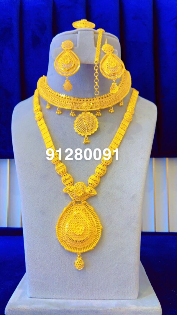 gold plated necklace bijoux jewellery set for women