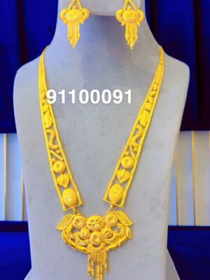 gold plated necklace bijoux jewellery set for women