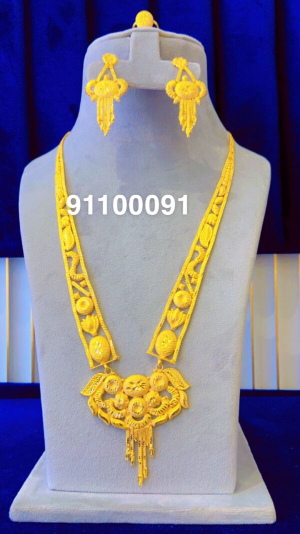 gold plated necklace bijoux jewellery set for women