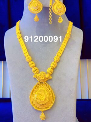 gold plated necklace bijoux jewellery set for women