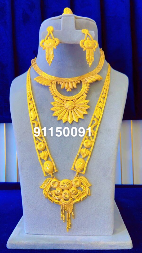 gold plated necklace bijoux jewellery set for women
